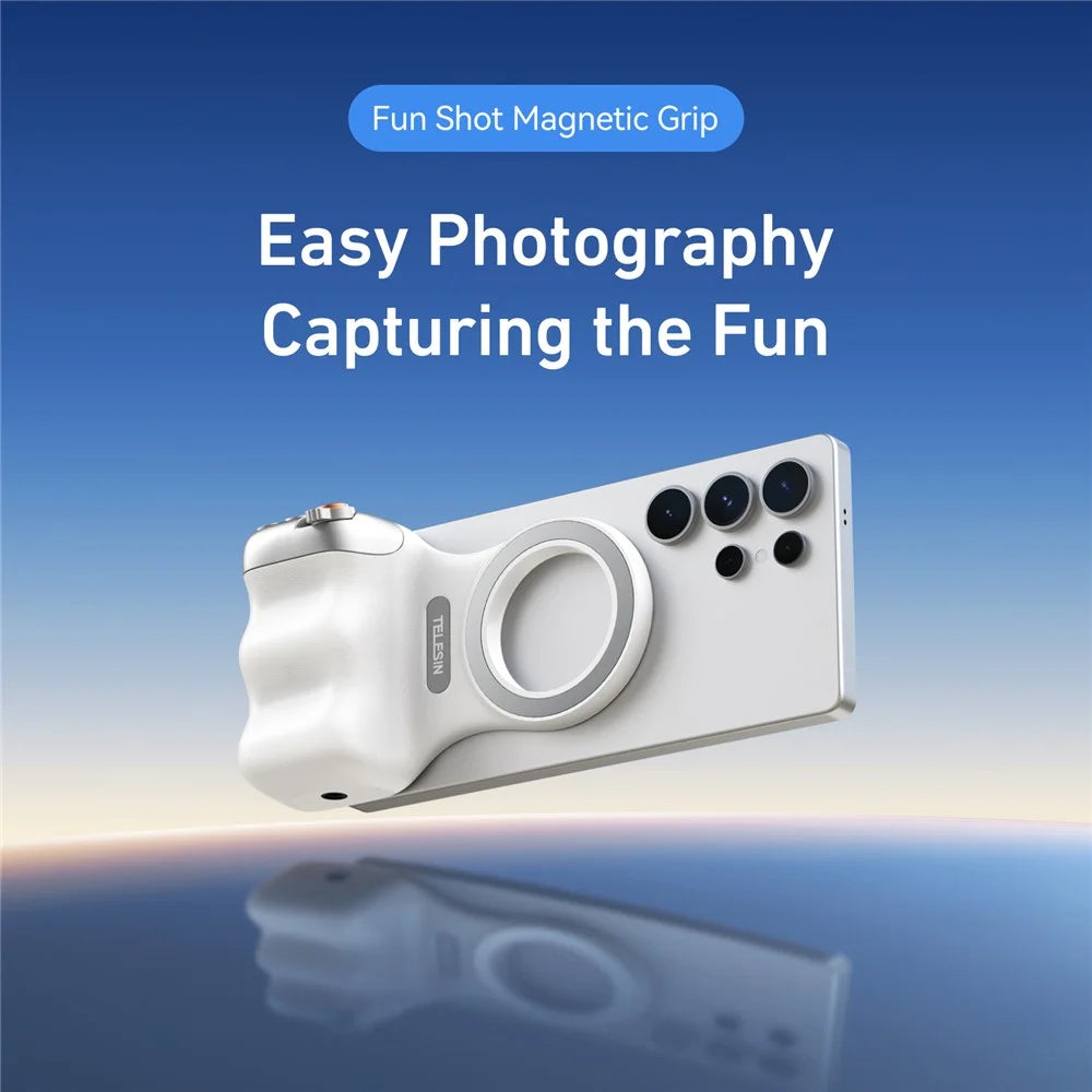 TELESIN Magsafe-Compatible Smartphone Camera Grip Cell Phone Handle Holder for Photography, MFI Certified - 4