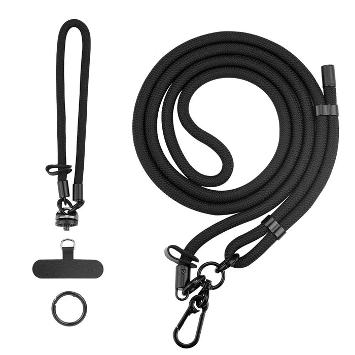 Adjustable Crossbody Strap for DJI Osmo Action 5 Pro / 4 / Pocket 3 Quick Release Shoulder Strap - Black - 1
