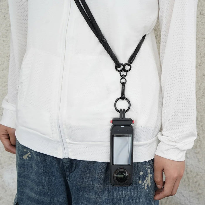 Adjustable Crossbody Strap for DJI Osmo Action 5 Pro / 4 / Pocket 3 Quick Release Shoulder Strap - Black - 3