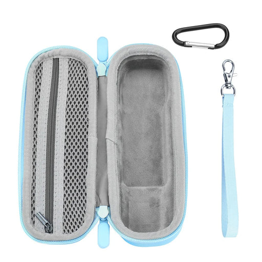 BRDRC For DJI Osmo Pocket 3 Portable Bag Soft Lining Shockproof Nylon Storage Case with Strap + Carabiner - Blue - 2