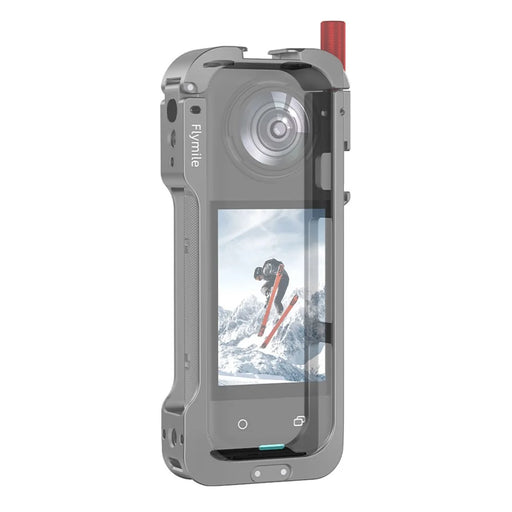 FLYMILE For Insta360 X5 Multifunctional Expansion Protection Cage Metal Frame with Cold Shoe Port - 2