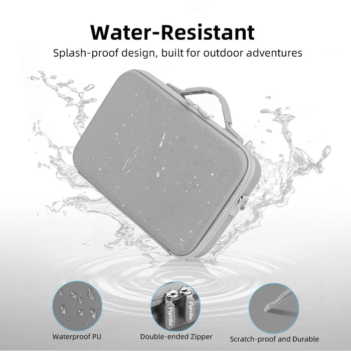 FLYMILE For Insta360 X5 Portable Storage Bag Shockproof Waterproof Carry Case with Mesh Pockets - 4