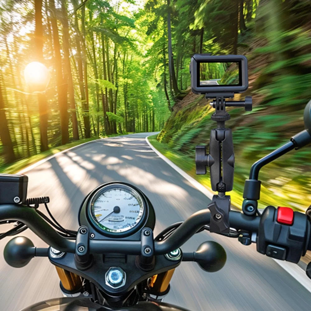 BRDRC Cycling Bracket Set For Sports Camera Extension Pole Multi-Angle Capture / Dual Grip Stability - 6