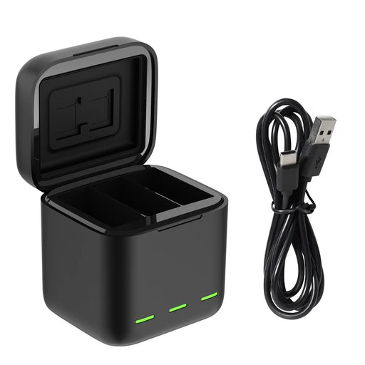 TELESIN S0-BCG-10-TGP For GoPro Hero 13 3-Slot Battery Charging Box Memory Card Storage Case - 1