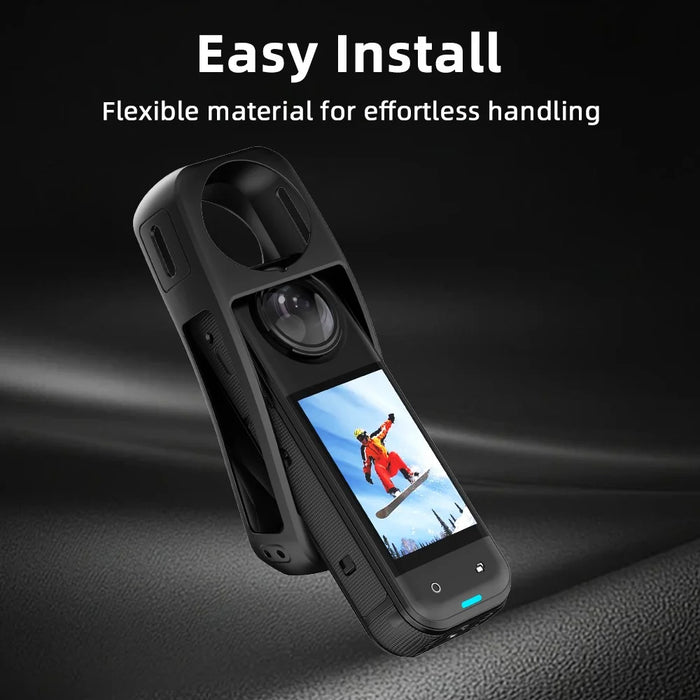 FLYMILE For Insta360 X5 Dustproof Silicone Camera Case Anti Scratch Protective Cover - 5