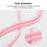 2Pcs / Set For DJI Osmo Pocket 3 Dual Buckle Design Adjustable Crossbody Strap with Wrist Lanyard - Pink - 7