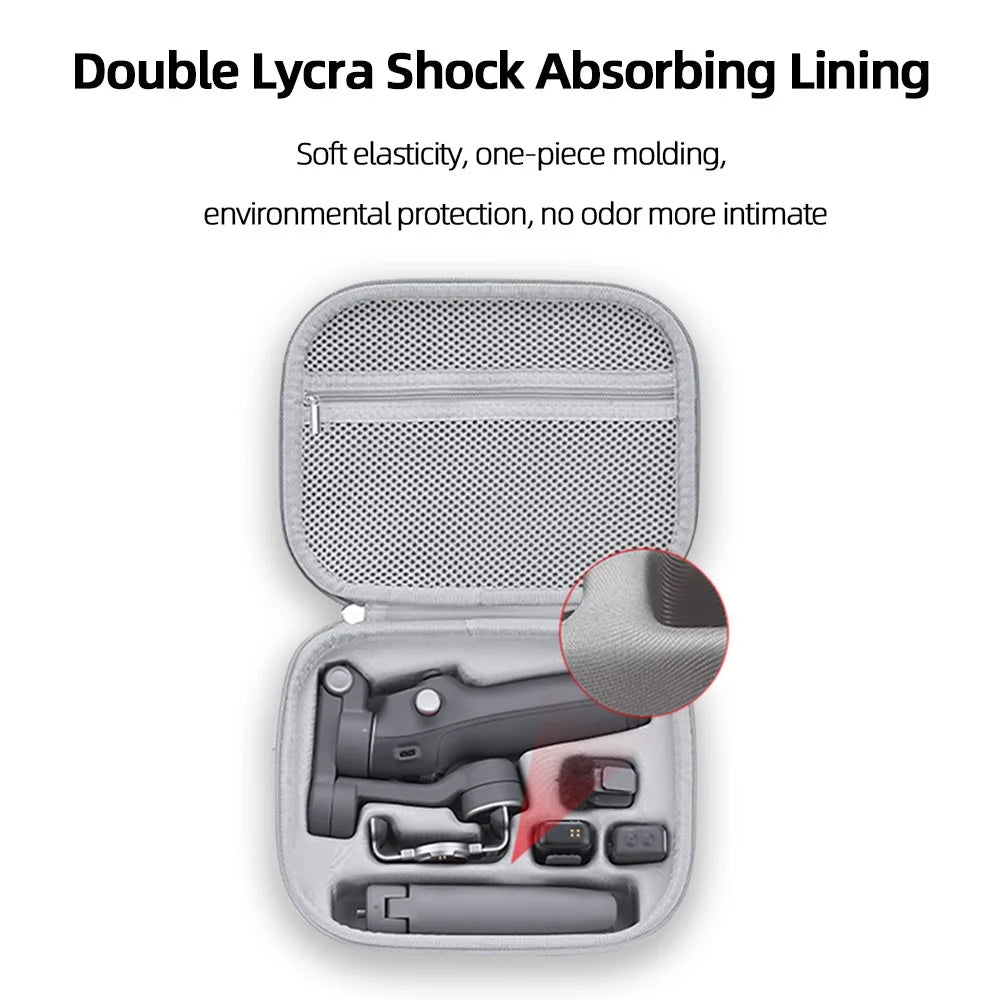 BRDRC For DJI Osmo Mobile 7 / 7 Pro Protective Case Shock Absorbing Storage Bag Gimbal Stabilizer Accessories - 4