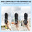 BRDRC For DJI Osmo Pocket 3 Gimbal Cover Protective Case Shockproof Flip Design with Filter Storage - Black - 7