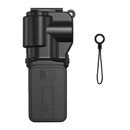 For DJI Osmo Pocket 3 Camera Protective Cover Shock Absorbing Lens Screen Flip Open Design Case - Black - 1