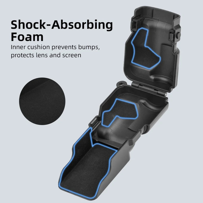 For DJI Osmo Pocket 3 Camera Protective Cover Shock Absorbing Lens Screen Flip Open Design Case - Black - 4