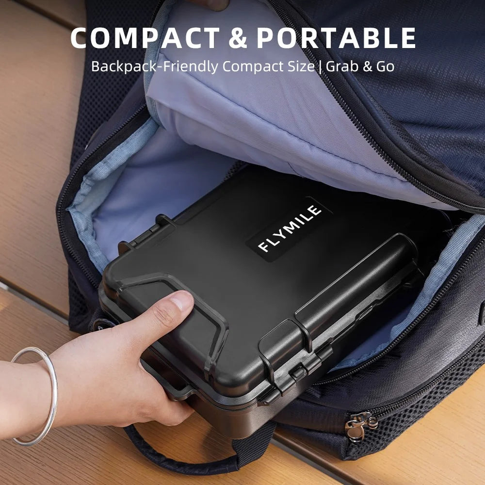 FLYMILE For Insta360 X5 Camera Hard Carrying Case Shockproof Waterproof PP Storage Box - 7