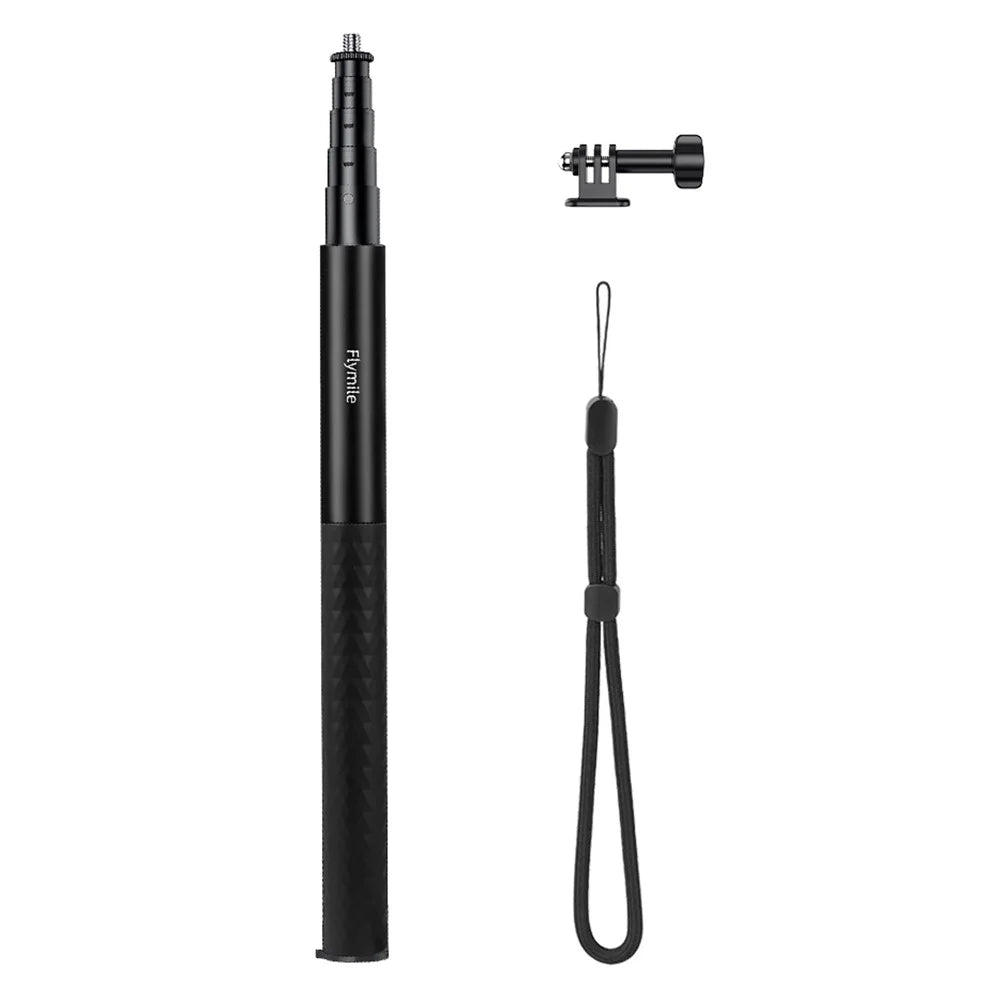 FLYMILE Action Camera Selfie Stick 5-Section Telescopic 1.3m Aluminum Alloy Extendable Pole - 1