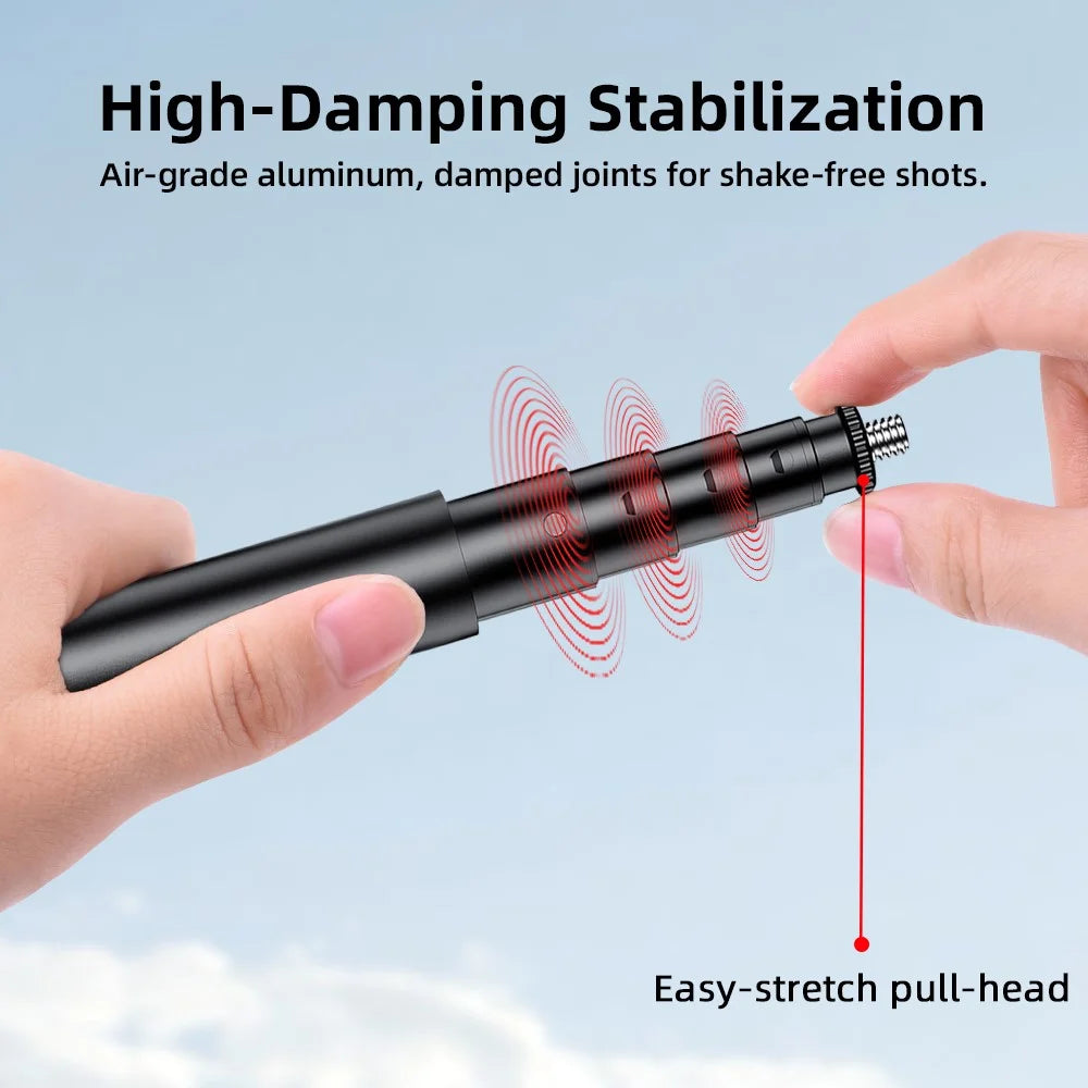 FLYMILE Action Camera Selfie Stick 5-Section Telescopic 1.3m Aluminum Alloy Extendable Pole - 3