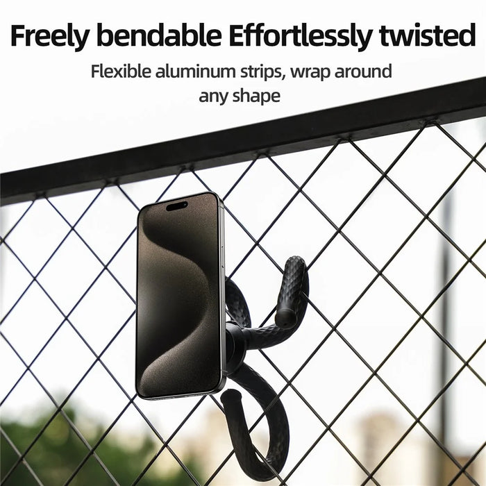 TELESIN P3-FM-02 Magnetic Phone Tripod Flexible Octopus Desktop Stand Adjustable Angle - 7