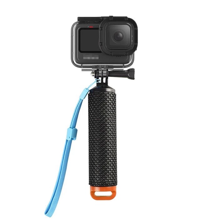 Water Floating Hand Grip Handle Mount Float Accessories for GoPro Hero 9 Action Cameras - Orange - 1