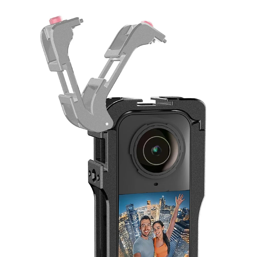 STARTRC VCR 15040006 For Insta360 X5 Magnetic Quick Release Metal Cage Multifunction Expansion Frame - 6