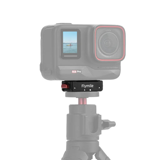 FLYMILE Quick Release Base For Insta360 Ace / Ace Pro / Ace Pro 2 / X5 / X4 / X3 / X2 Magnetic 1 / 4 Folding Mount Adapter Kit - 2