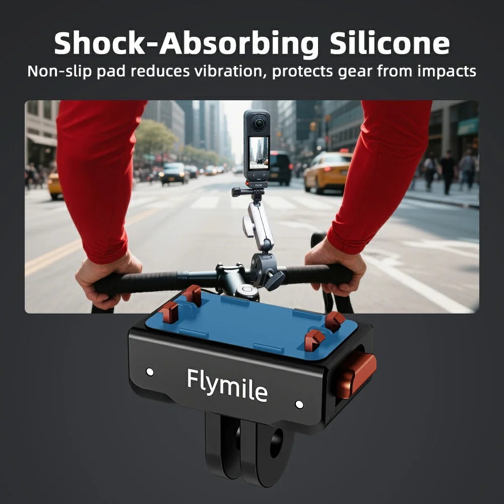 FLYMILE Magnetic Quick Release Base For Insta360 Ace / Ace Pro / Ace Pro 2 / X5 / X4 / X3 / X2 Plastic Camera Mount - 6
