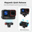 FLYMILE Magnetic Quick Release Base For Insta360 Ace / Ace Pro / Ace Pro 2 / X5 / X4 / X3 / X2 Aluminum Alloy Two-Claw Mount - 4
