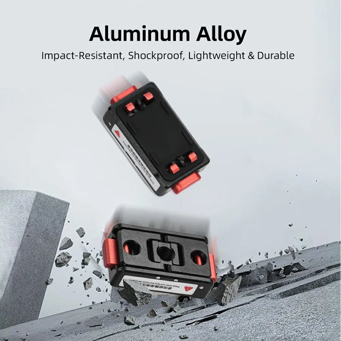FLYMILE Magnetic Quick Release Base For Insta360 Ace / Ace Pro / Ace Pro 2 / X5 / X4 / X3 / X2 Aluminum Alloy Two-Claw Mount - 7