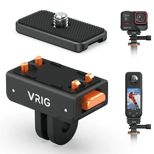 VRIG AC-41 Anti Shake Camera Adapter for Insta360 Ace Pro 2  /  Ace Pro  /  Ace  /  X5 Compatible with GoPro Mount - 1