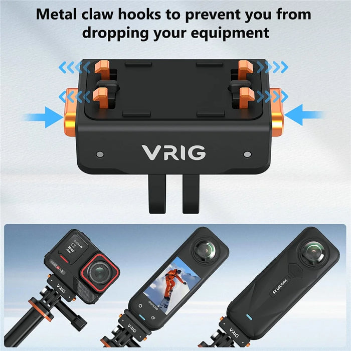 VRIG AC-41 Anti Shake Camera Adapter for Insta360 Ace Pro 2  /  Ace Pro  /  Ace  /  X5 Compatible with GoPro Mount - 3