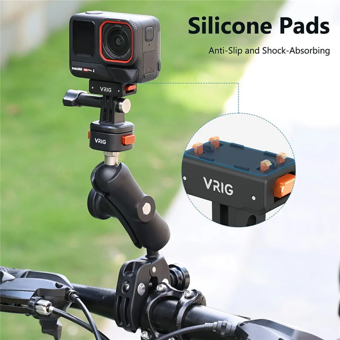 VRIG AC-42 Action Camera Adapter for Insta360 Ace Pro 2  /  Ace Pro  /  Ace Pro Plastic Base Compatible with GoPro Mount - 4