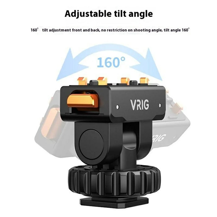 VRIG AC-44 Quick Release Cold Shoe Mount for Insta360 Ace Pro 2  /  Ace Pro  /  Ace  /  X5 Tilt Adjustment Adapter - 4