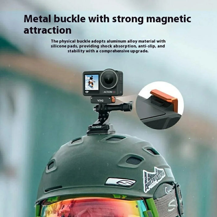 VRIG AC-34 Quick Release Mount for DJI Osmo Action 5 Pro / 4 / 3 Anti Shake Plastic Base Compatible with GoPro - 4