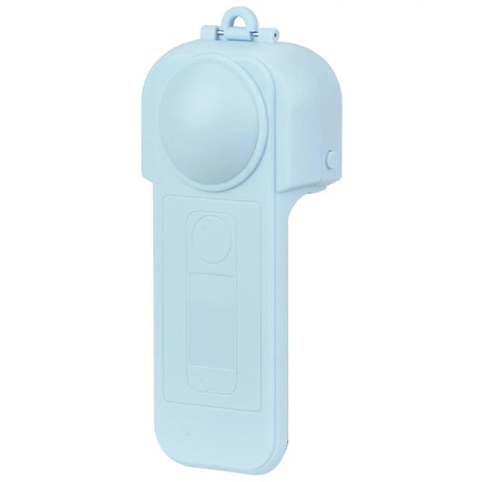 FLYMILE For Insta360 X5 Action Camera Anti Scratch Plastic Lens Cap Flip Lens Protective Cover - Blue - 1