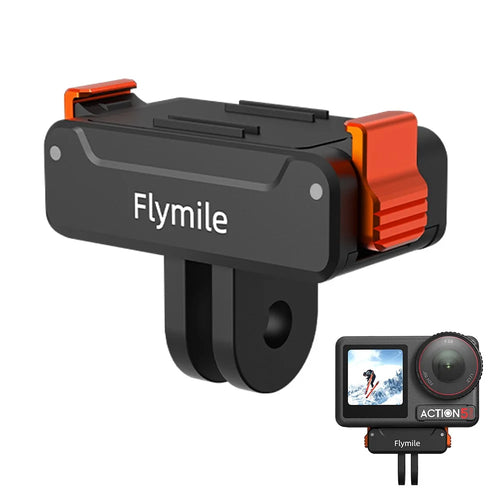 FLYMILE Action Camera Mount Base for DJI Osmo Action 5 Pro / 4 / 3 Quick Release Nylon Plastic Adapter - 1