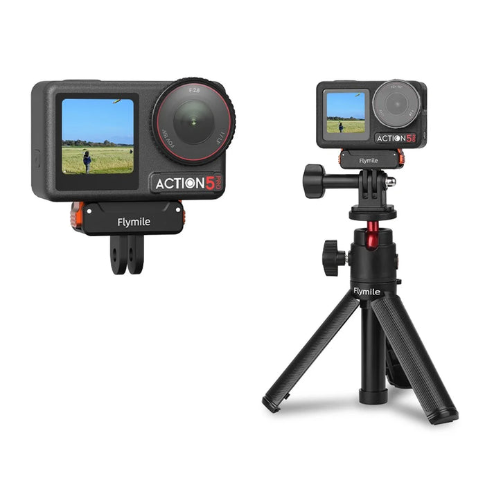FLYMILE Action Camera Mount Base for DJI Osmo Action 5 Pro / 4 / 3 Quick Release Nylon Plastic Adapter - 4