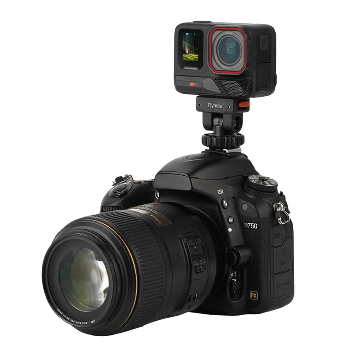 FLYMILE Cold Shoe Mount for Insta360 Ace Pro 2 / Ace Pro / Ace / X5 / X4 / X3 / X2 Quick Release Magnetic Base - 2