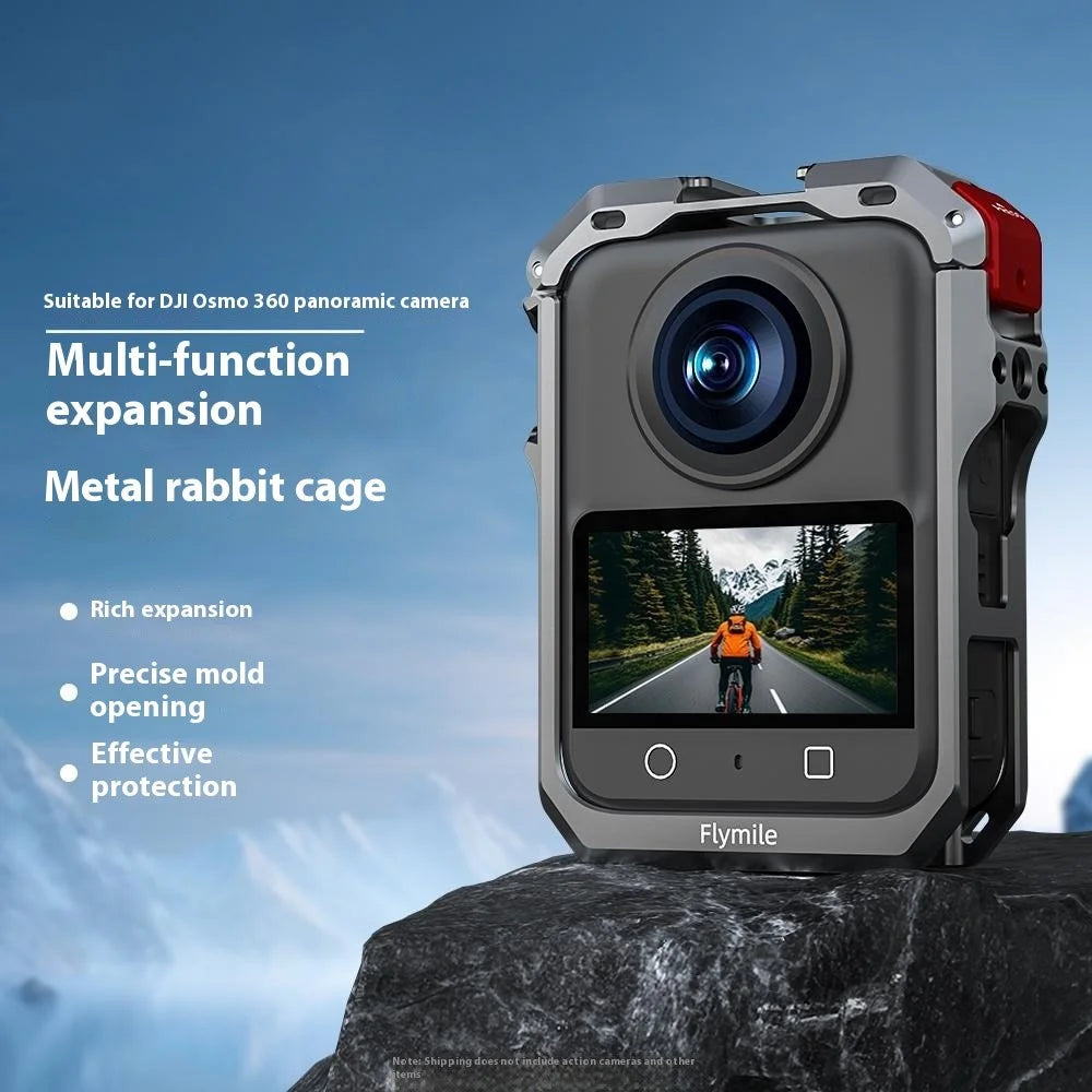 FLYMILE For DJI Osmo 360 Panoramic Camera Metal Frame Rabbit Cage - 4