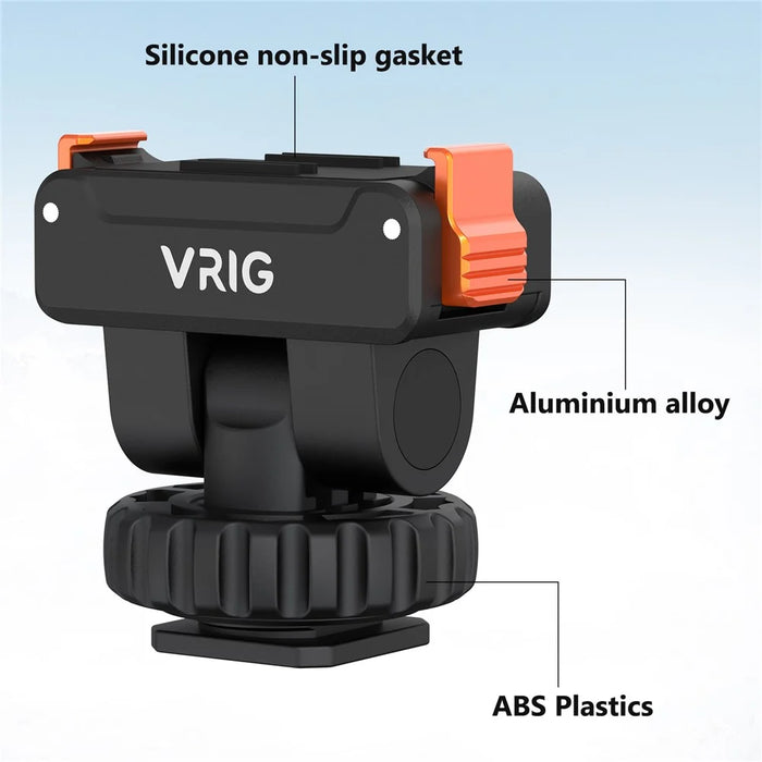 VRIG AC-36 For DJI Osmo Action 5 Pro / 4 / 3 Quick Release Cold Shoe Mount Plastic Camera Bracket - 6
