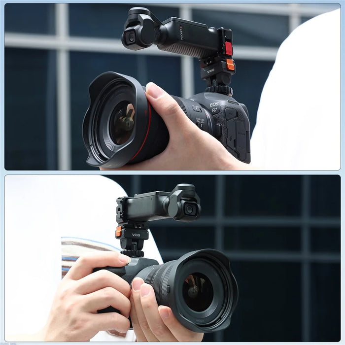 VRIG AC-36 For DJI Osmo Action 5 Pro / 4 / 3 Quick Release Cold Shoe Mount Plastic Camera Bracket - 7