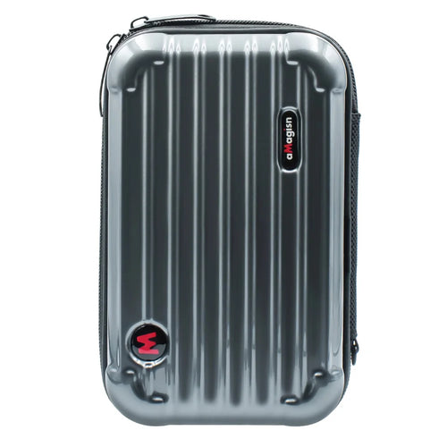 AMAGISN For Insta360 X5 / X4 Camera Small Carrying Case PC + Nylon Storage Box Shoulder Bag - Dark Grey - 1