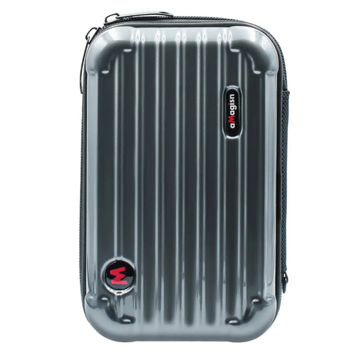 AMAGISN For Insta360 X5 / X4 Camera Small Carrying Case PC + Nylon Storage Box Shoulder Bag - Dark Grey - 1
