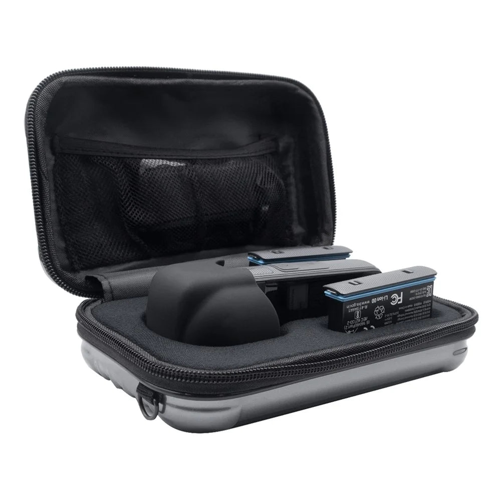 AMAGISN For Insta360 X5 / X4 Camera Small Carrying Case PC + Nylon Storage Box Shoulder Bag - Dark Grey - 2