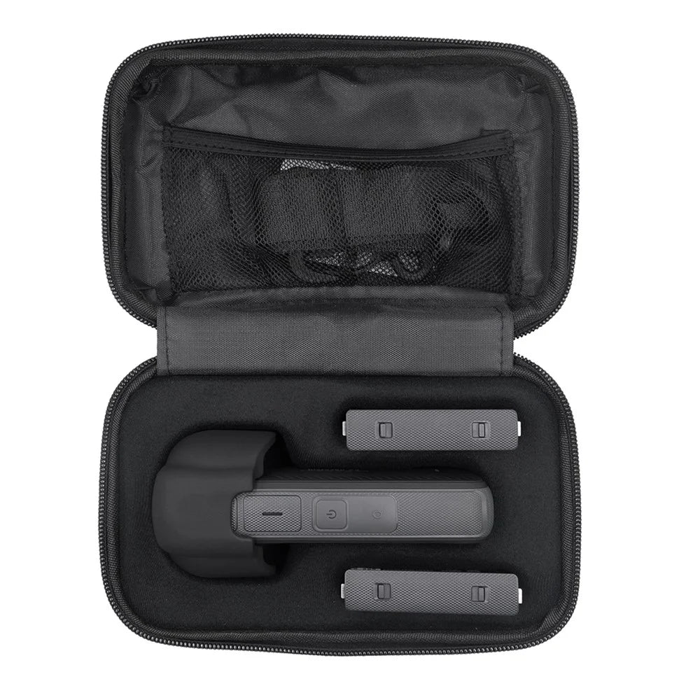 AMAGISN For Insta360 X5 / X4 Camera Small Carrying Case PC + Nylon Storage Box Shoulder Bag - Dark Grey - 3