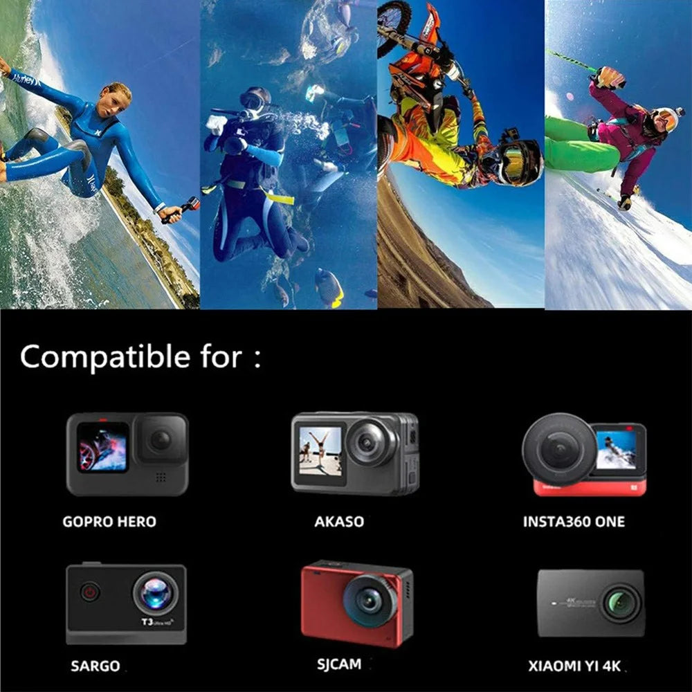 71 in 1 Action Camera Accessories Kit Chest Head Strap Selfie Stick Floating Handle Set for GoPro / DJI / Insta360 - 6