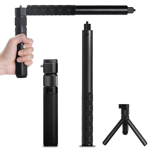 2 in 1 Bullet Time Extension Handle for Insta360 X5 / X4 / X3 111cm Invisible Selfie Stick and 360 Degree Rotating Tripod - 1