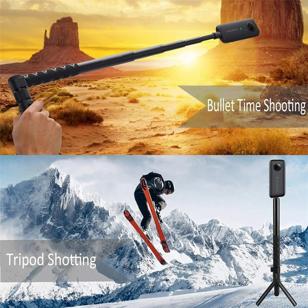 2 in 1 Bullet Time Extension Handle for Insta360 X5 / X4 / X3 111cm Invisible Selfie Stick and 360 Degree Rotating Tripod - 3