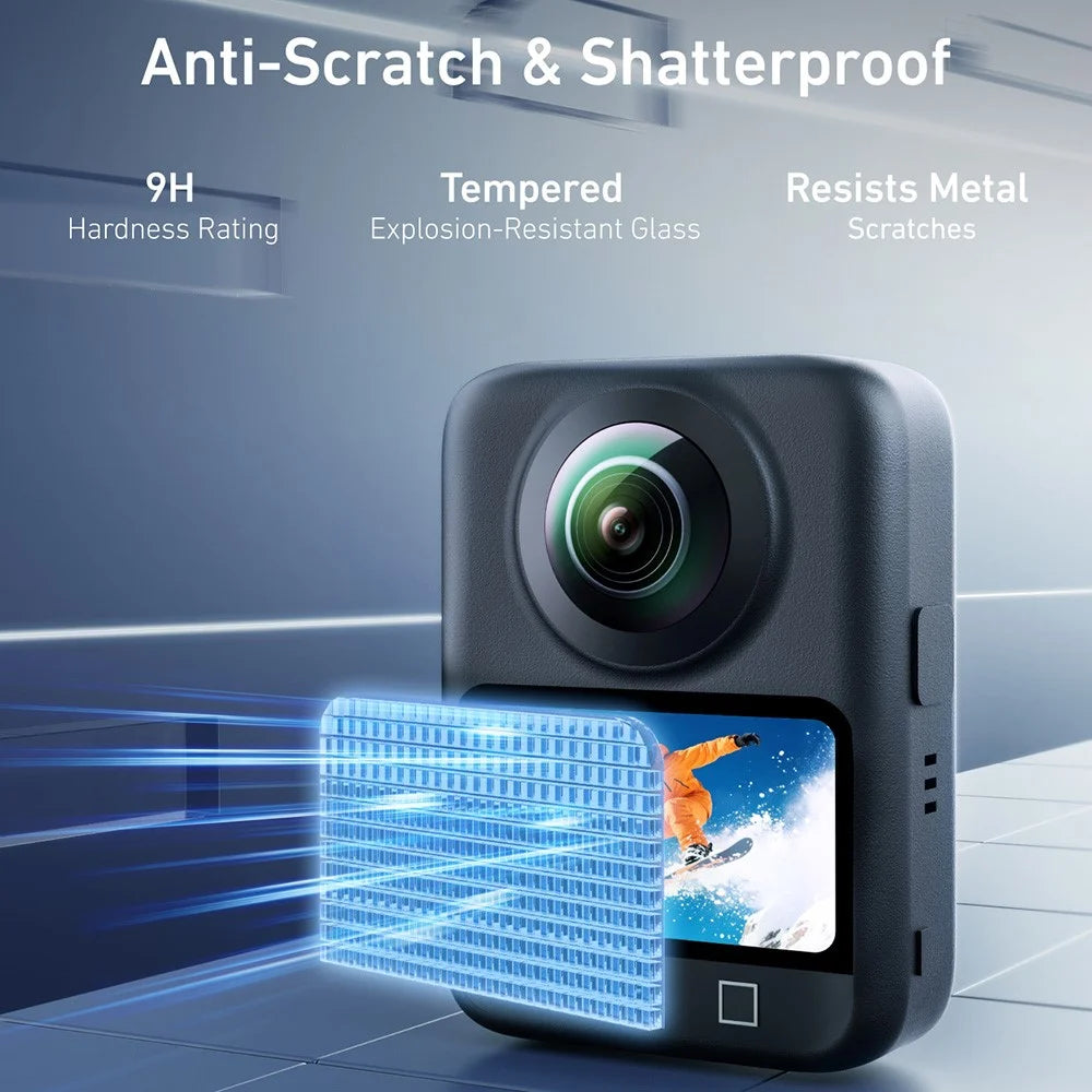 TELESIN S6-FLM-22-TDJ For DJI Osmo 360 Panoramic Camera Tempered Glass Screen Protector Anti Explosion Film - 4
