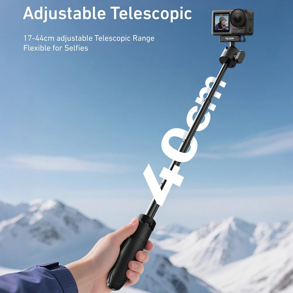 TELESIN S1-MNP-13-TDJ Retractable Tripod for DJI Osmo 360 / Action 5 Pro / 4 / 3 Camera Mini Selfie Stick - 5