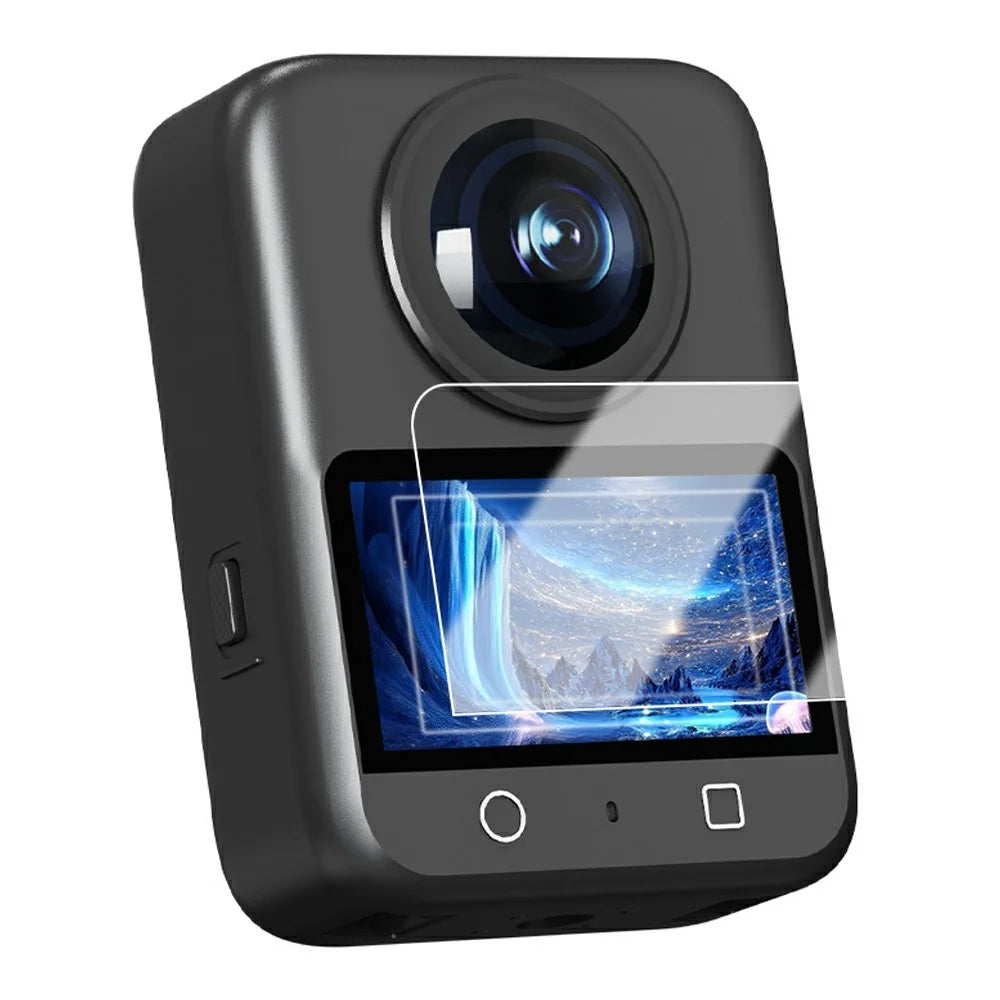 FLYMILE 2 Pack For DJI Osmo 360 Camera Screen Protector HD Ultra Anti-Scratch Tempered Glass Film - 1