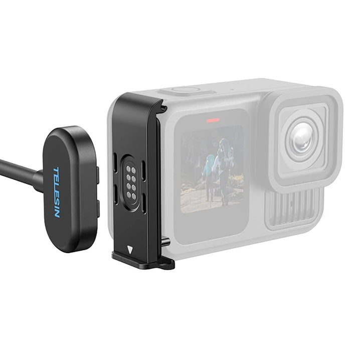 TELESIN S6-CLC-01-TGP For GoPro Hero 13 / 12 / 11 / 10 / 9 Magnetic Charging Cable with Side Cover IPX5 Waterproof Quick Release - 7