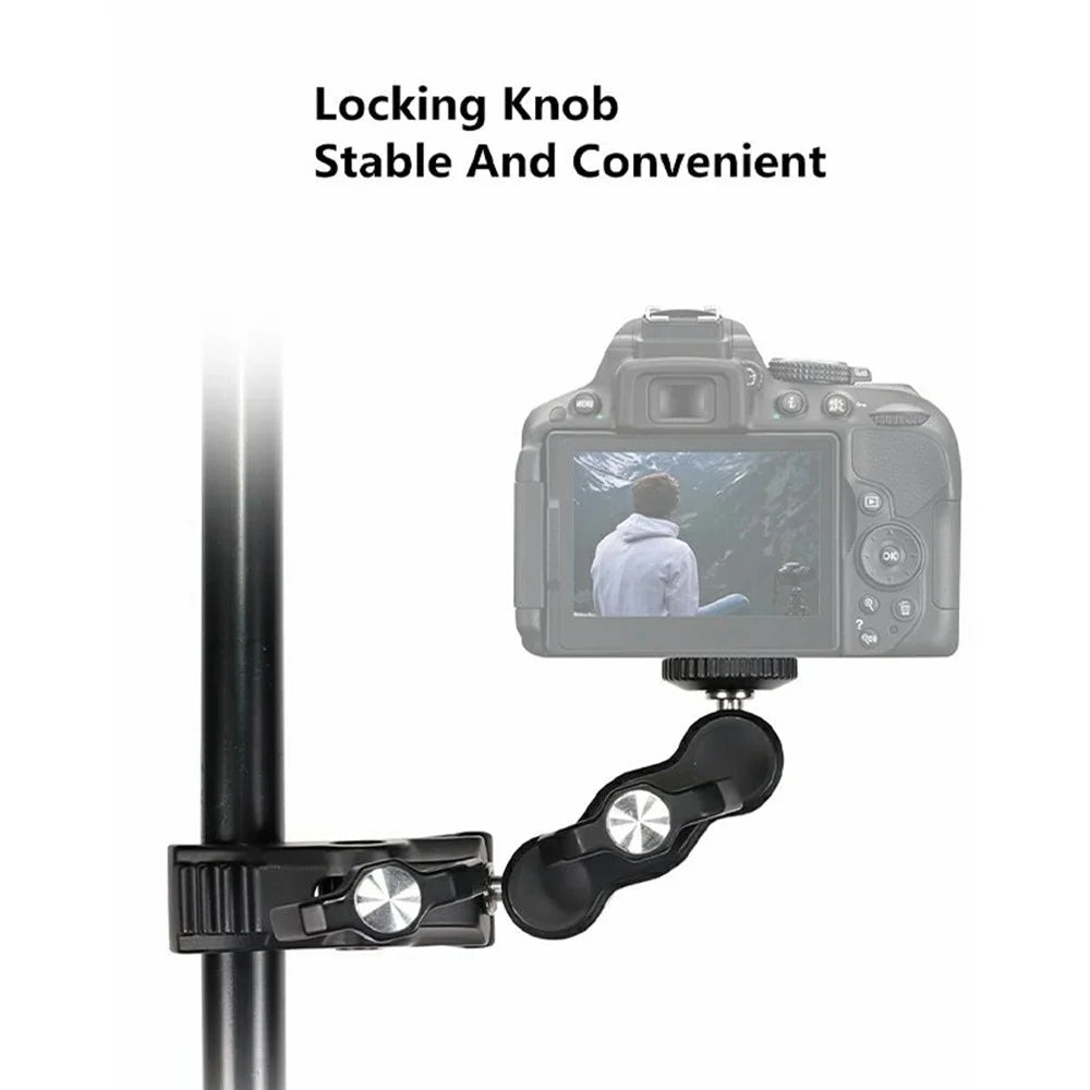 For DJI / GoPro / Insta360 Action Camera Crab Claw Clamp 360 Degree Rotation Magic Arm Mount Phone Holder - 4