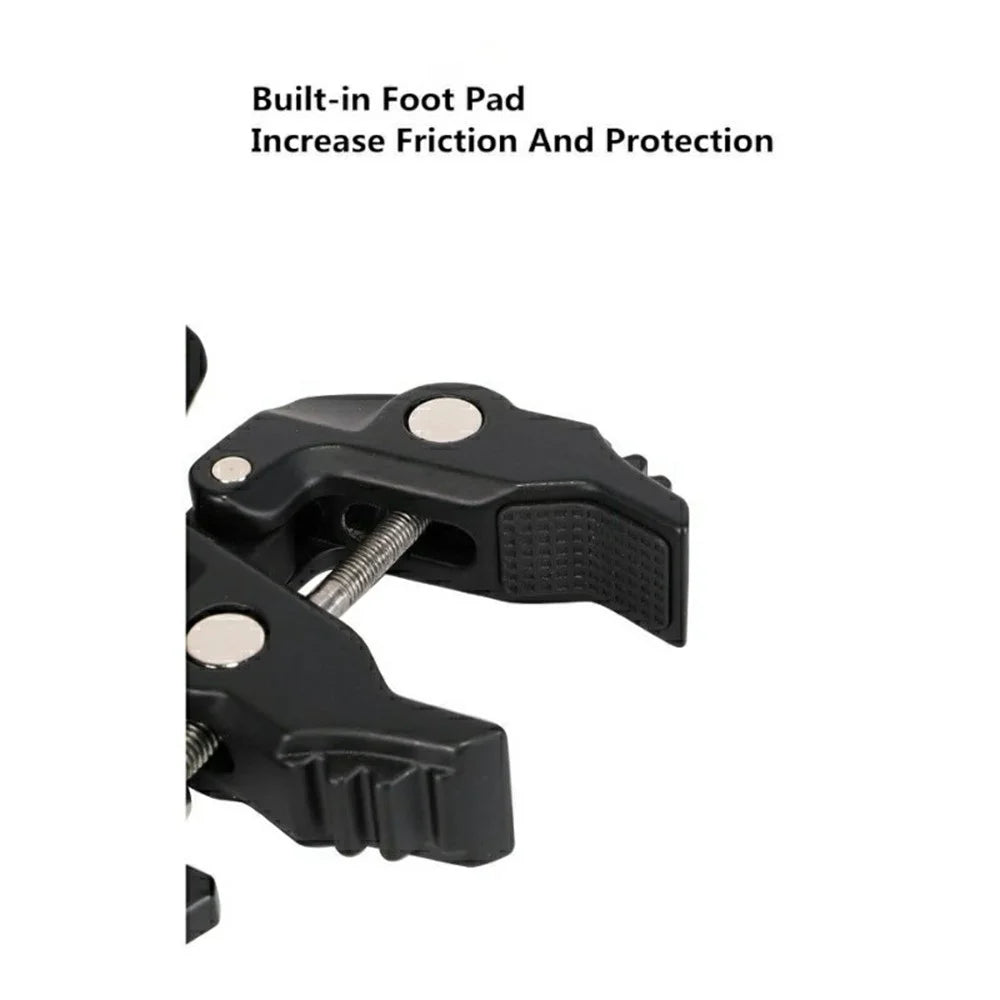 For DJI / GoPro / Insta360 Action Camera Crab Claw Clamp 360 Degree Rotation Magic Arm Mount Phone Holder - 5