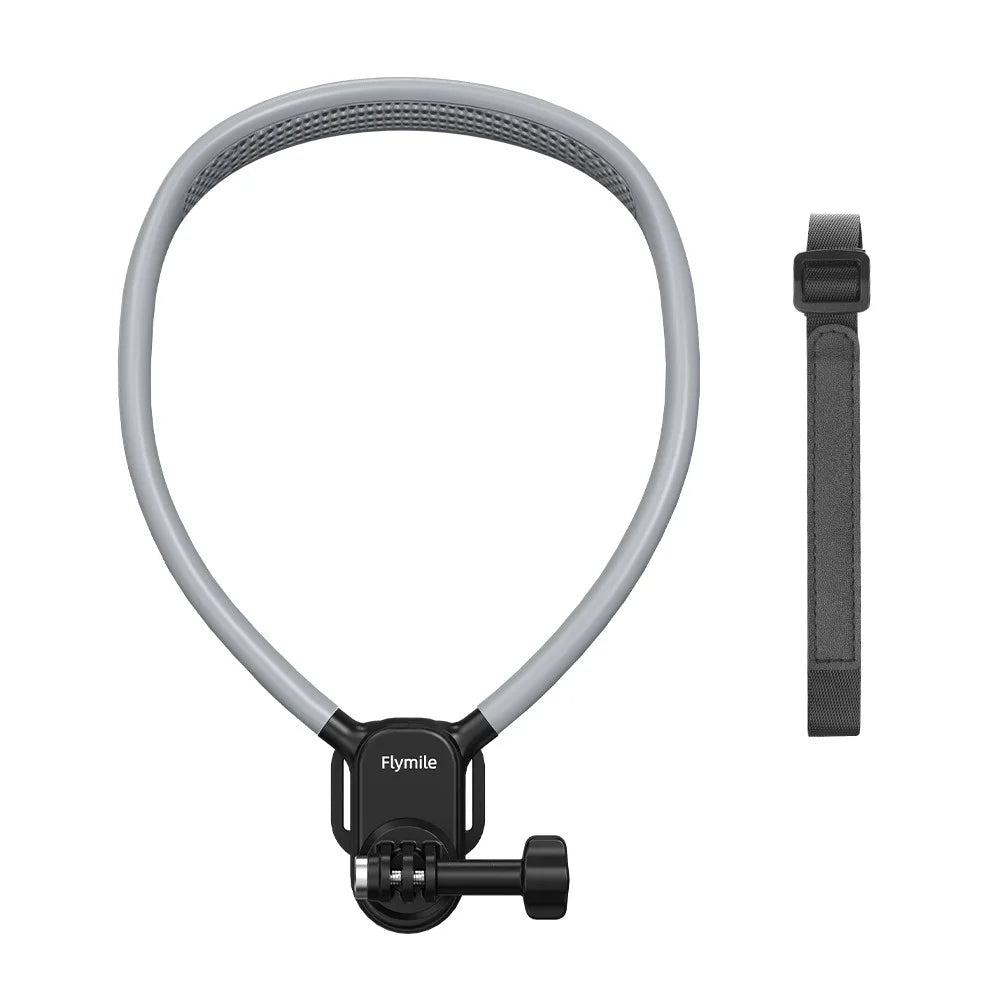 FLYMILE Neck Mount with Strap for DJI Osmo 360 / Action 5 Pro / Pocket 3 Vertical Shooting Camera Holder - 1